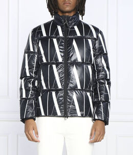 Armani Exchange: Чёрный пуховик 