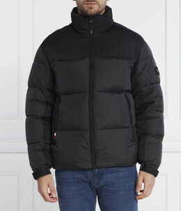 Tommy Hilfiger: Чёрный пуховик 