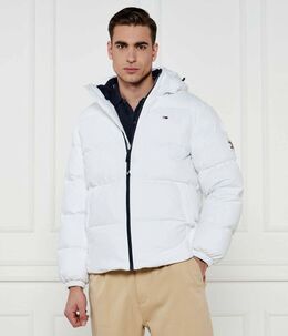 Tommy Jeans: Белый пуховик 