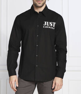 Just Cavalli: Чёрная рубашка 