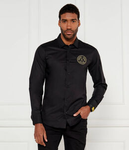 Versace Jeans Couture: Чёрная рубашка 