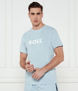BOSS: Голубая футболка 