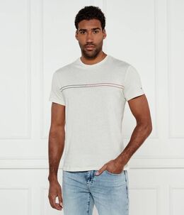 Tommy Jeans: Бежевая футболка 