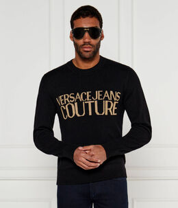 Versace Jeans Couture: Чёрный свитер 