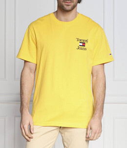 Tommy Jeans: Жёлтая футболка 