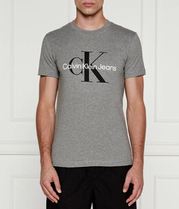 Calvin Klein Jeans: Серая футболка 