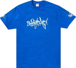 Supreme: Синяя футболка  Rammellzee Tag