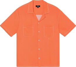 Stussy: Оранжевая рубашка 