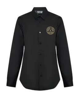 Versace Jeans Couture: Чёрная рубашка 