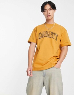 Carhartt WIP: Жёлтая футболка 