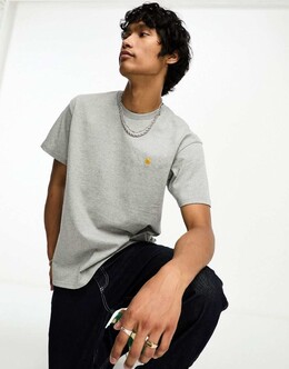 Carhartt WIP: Серая футболка  Chase