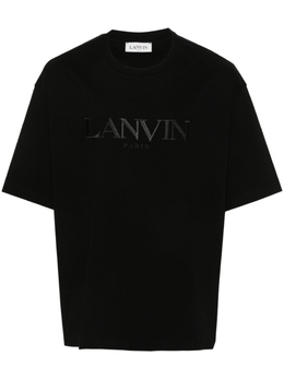 Lanvin: Чёрная футболка 
