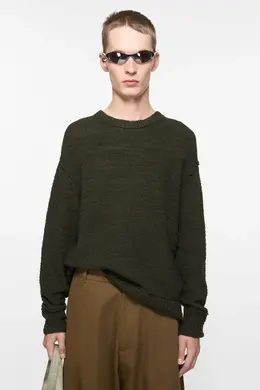 Acne Studios: Свитер цвета хаки 