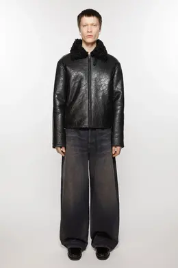 Acne Studios: Кожаная куртка 