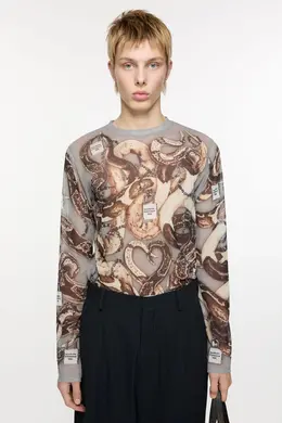 Acne Studios: Футболка с длинным рукавом 