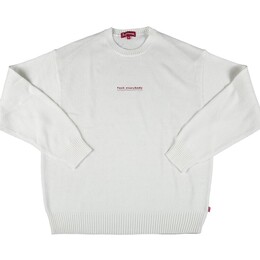 Supreme: Белый свитер  Fuck Everybody