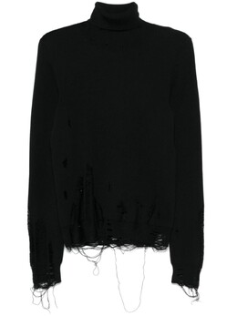 MM6 Maison Margiela: Чёрный свитер 