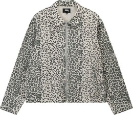 Stussy: Куртка с леопардовым принтом 