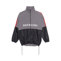 Balenciaga: Серая куртка 