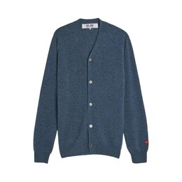 Comme des Garçons: Синий кардиган 