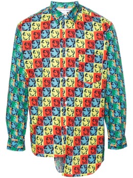 Comme des Garçons: Рубашка с принтом 