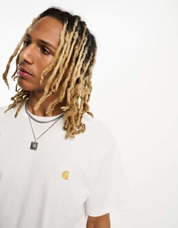 Carhartt WIP: Белая футболка  Chase