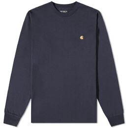Carhartt WIP: Футболка  Chase с длинным рукавом