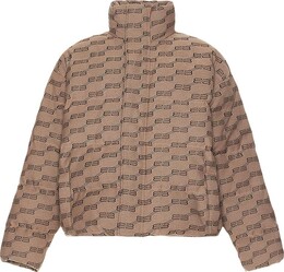 Balenciaga: Бежевый пуховик 