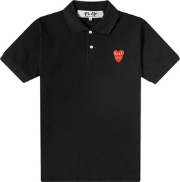 Comme Des Garçons Play: Чёрное поло  Heart