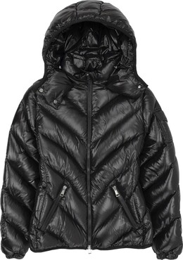 Moncler: Блестящий пуховик 
