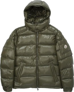 Moncler: Пуховик  Maya с капюшоном