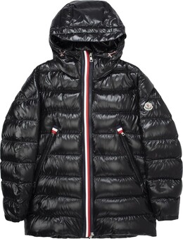 Moncler: Блестящий пуховик 