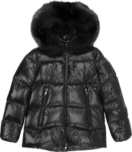 Moncler: Чёрный пуховик 