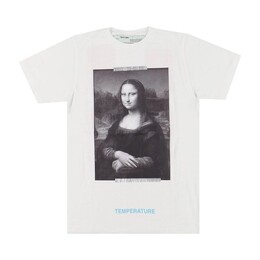 Off-White: Белая футболка  Mona Lisa