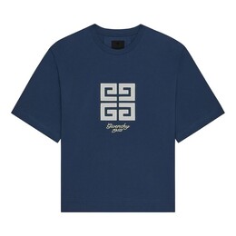 Givenchy: Голубая футболка 