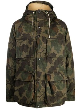 Woolrich: Зелёный пуховик 