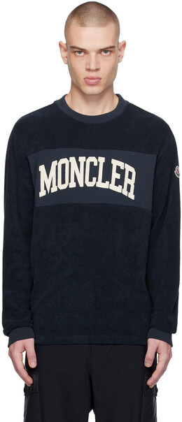 Moncler: Тёмный свитшот 