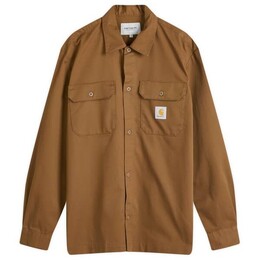 Carhartt WIP: Коричневая рубашка 