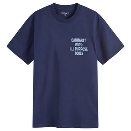 Carhartt WIP: Синяя футболка 