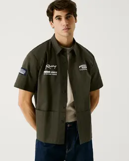 Pepe Jeans: Рубашка свободного кроя 