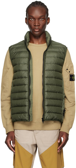 Stone Island: Зелёный жилет 