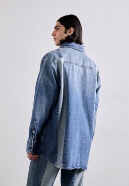 MM6 Maison Margiela: Синяя рубашка 