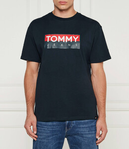 Tommy Jeans: Тёмная футболка 