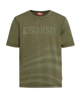 Diesel: Зелёная футболка 