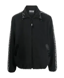Versace Jeans Couture: Чёрная толстовка 