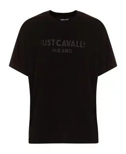 Just Cavalli: Чёрная футболка 