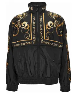 Versace Jeans Couture: Чёрное пальто 