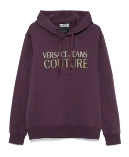 Versace Jeans Couture: Фиолетовый свитер 
