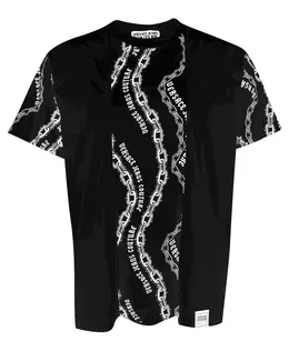 Versace Jeans Couture: Чёрная футболка 