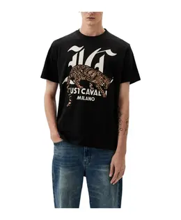 Just Cavalli: Чёрная футболка 